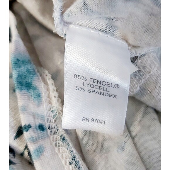 J. Jill Floral Print Tunic - White and Blue - Picture 4 of 5